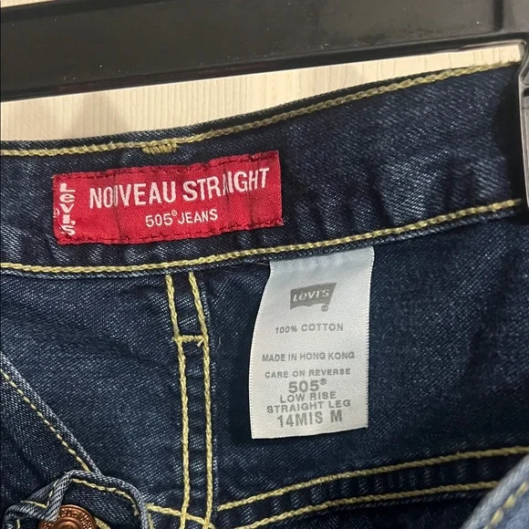 Levi's Dark Blue Straight Leg Jeans - Picture 7 of 7